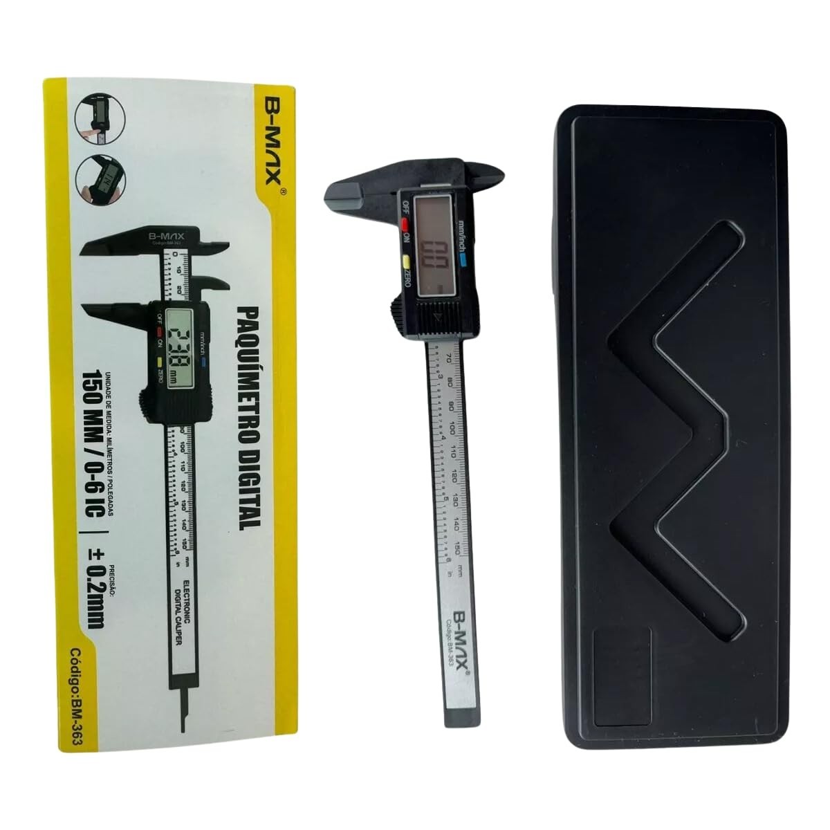 Paquímetro Digital Profissional 150mm em Aço Inox - Precisão e Facilidade para suas Medições