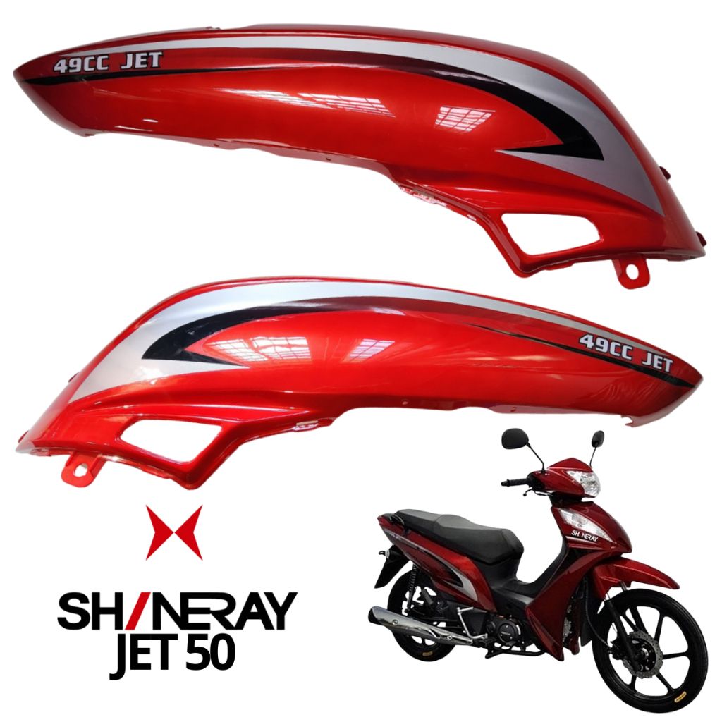 Par Rabeta Shineray Jet 49/50/125 - Vermelha