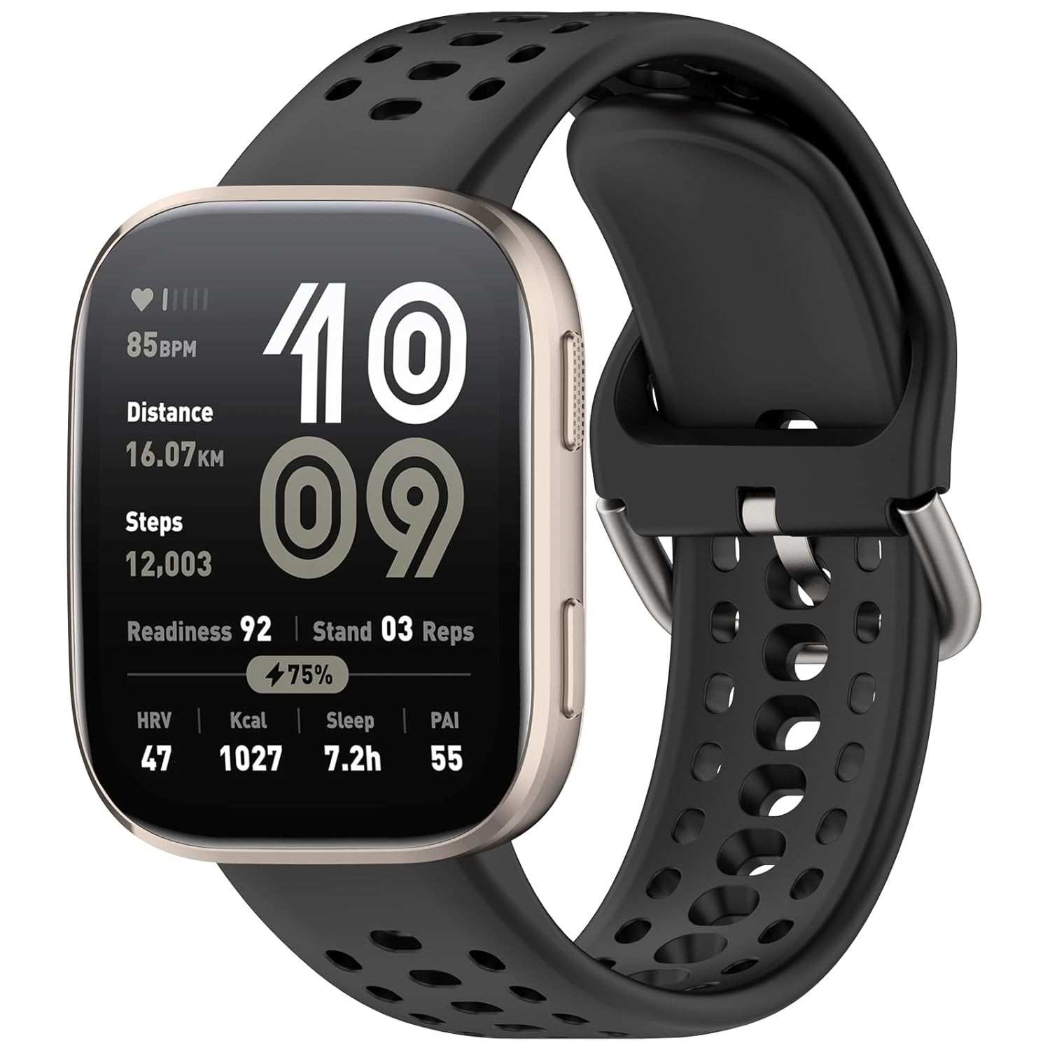 hengkang Pulseiras para relógio Amazfit Bip 6 para mulheres e homens, pulseiras de substituição de silicone de liberação rápida adequadas para relógio inteligente Amazfit Bip 6 A2435
