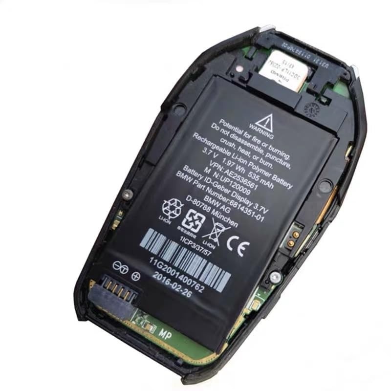 Bateria 580mAh 3.7V para Chave LCD BMW AG MKD35UP - Energia Confiável para Seu Veículo