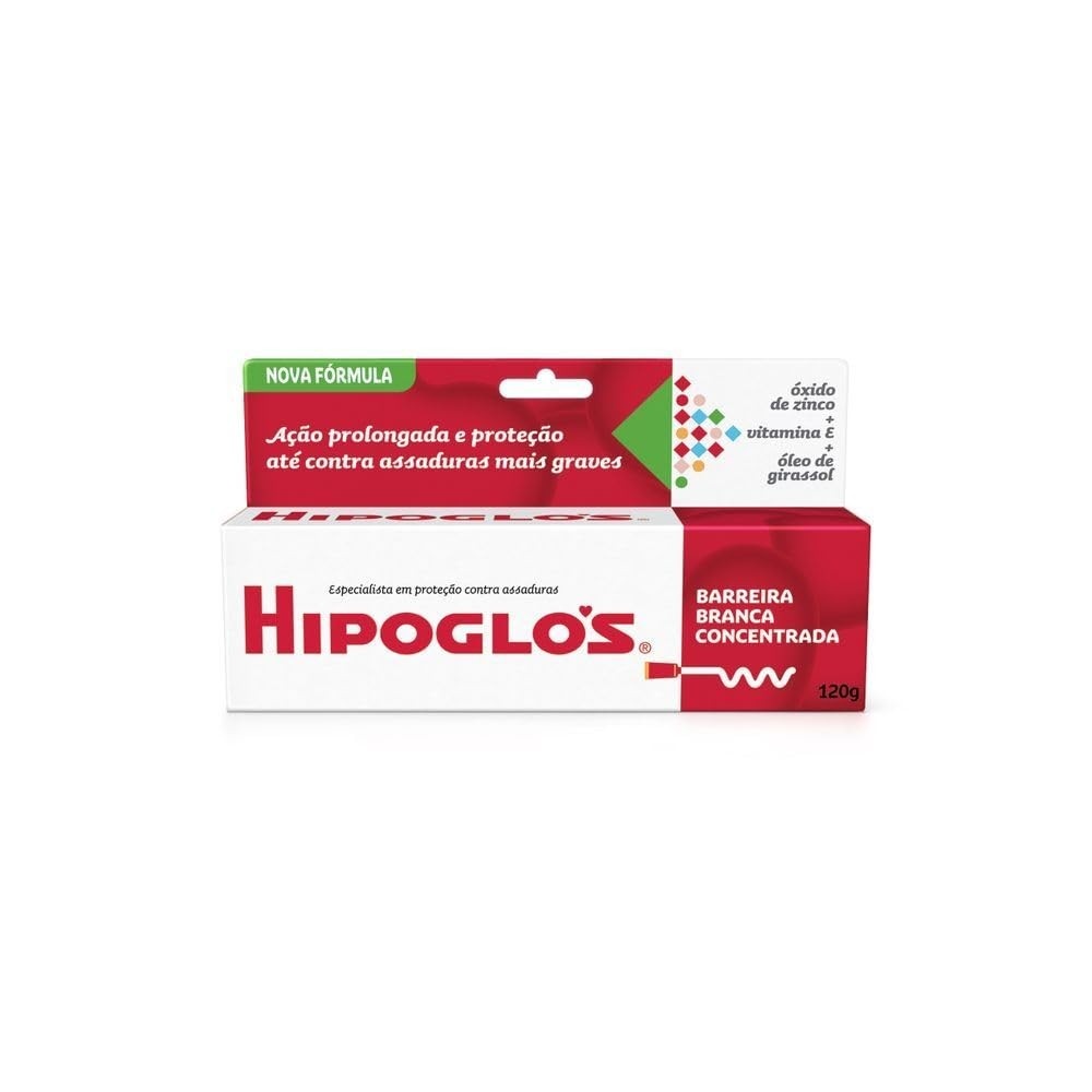 HIPOGLÓS® Creme Preventivo de Assaduras - Proteção Confiável para Bebês, 120g
