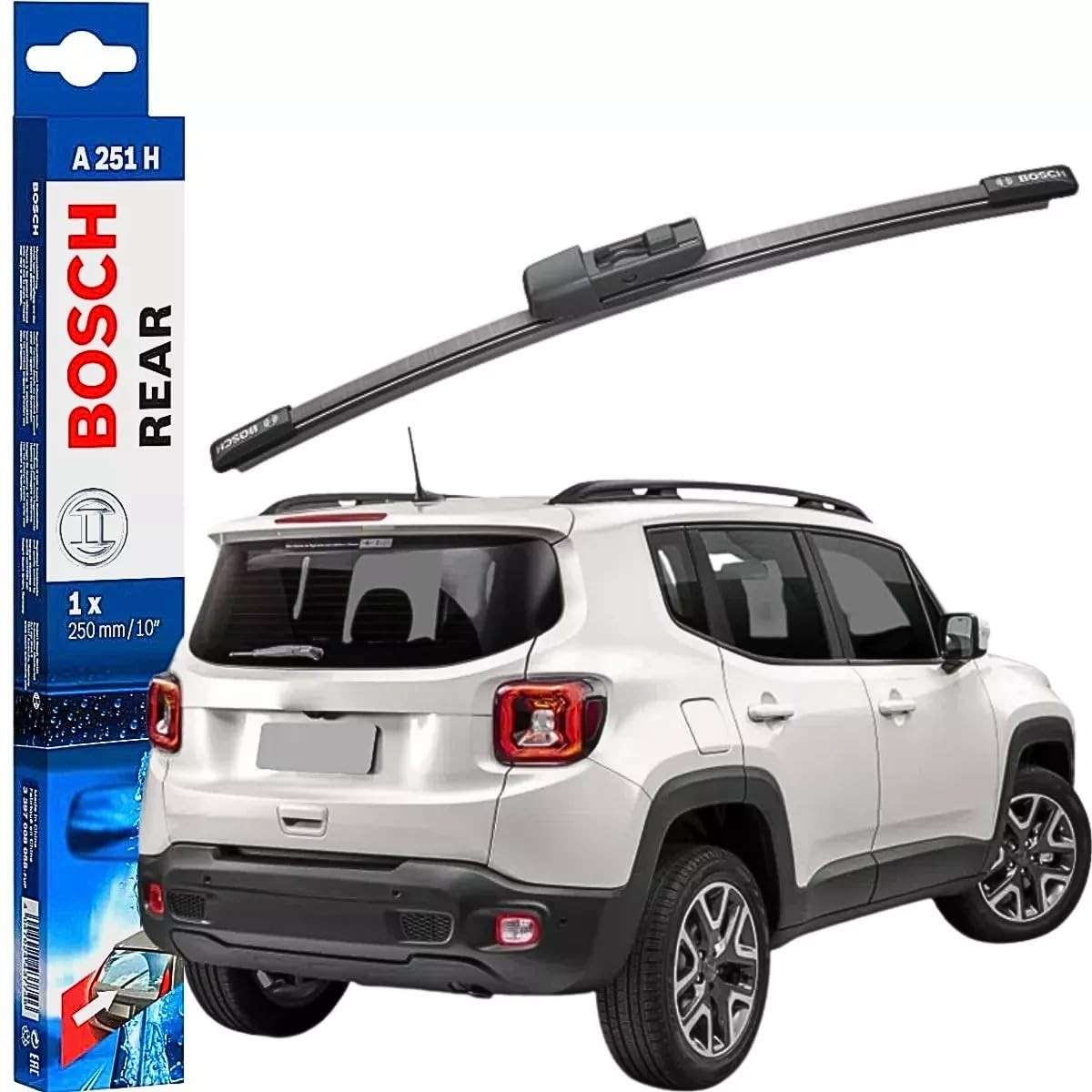 Palheta Limpador Traseiro Bosch 10" para Jeep Renegade (2015-2019)