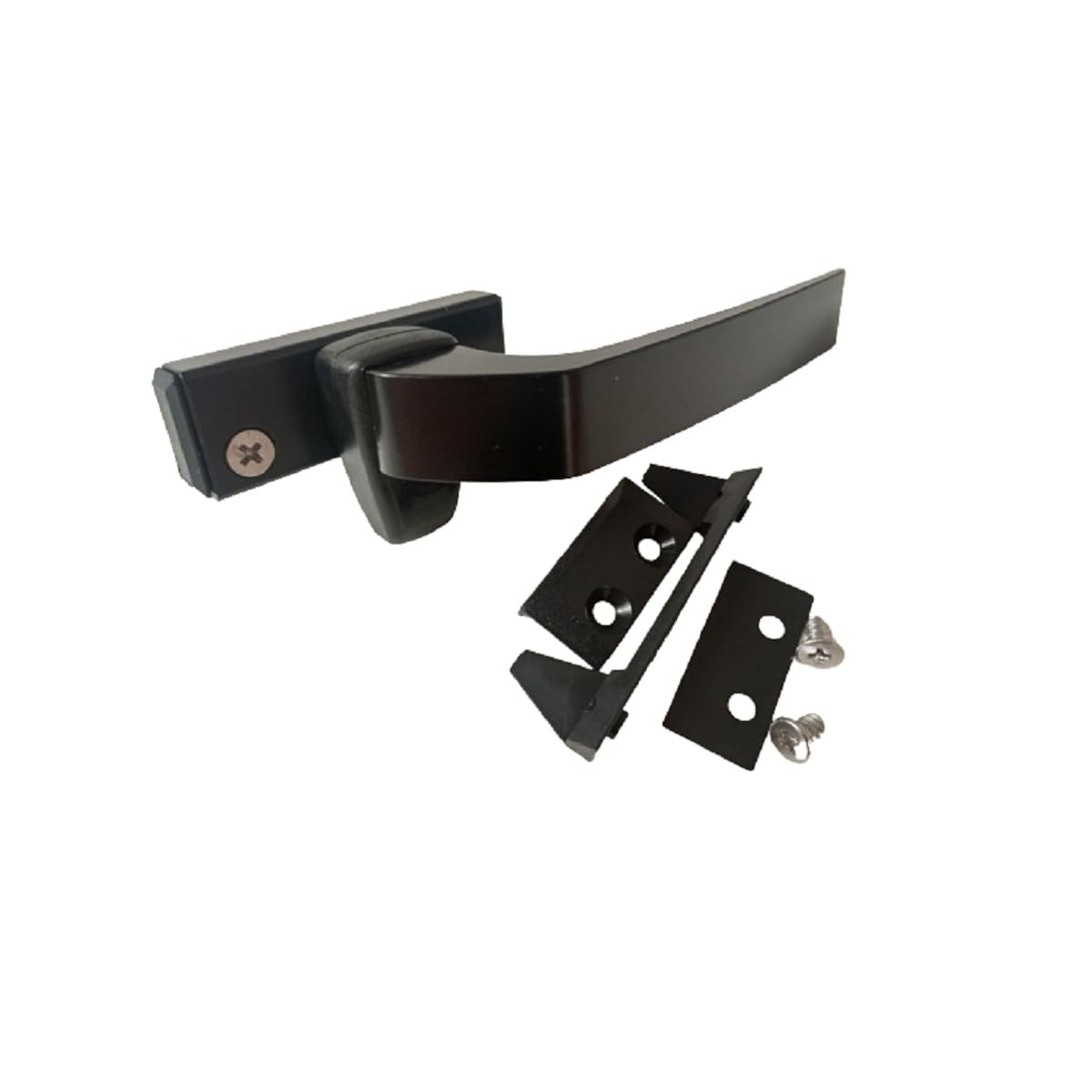 Fecho Alavanca Frontal Janela Alumínio Fermax FMA118 Preto: Segurança e Estilo para Sua Janela