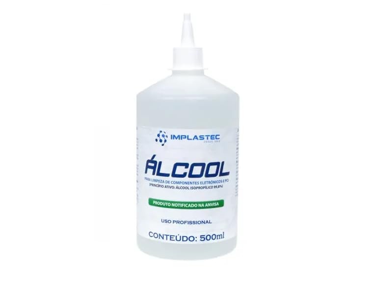 Álcool Isopropílico para Limpeza de Componentes Eletrônicos - 500ml