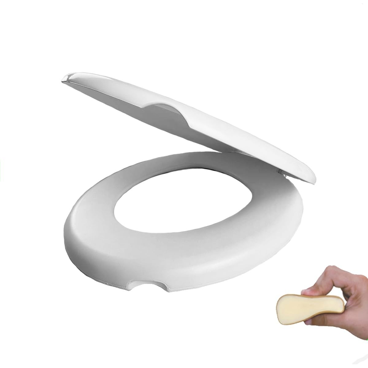 Assento Almofadado Branco Alumasa – Conforto e Estilo para seu Banheiro