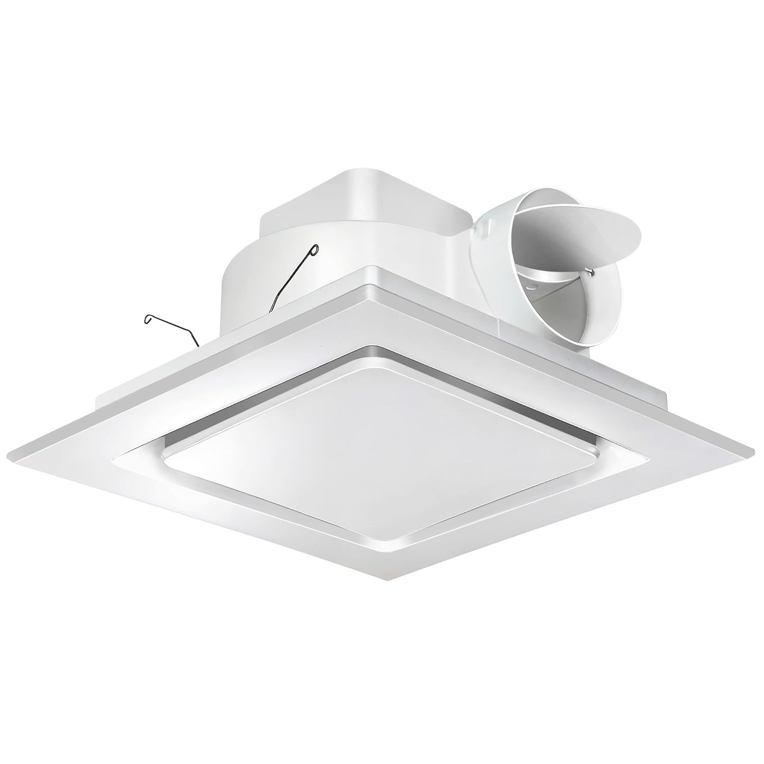 Exaustor de Banheiro Ultra Silencioso 25cm - 110 CFM, Sem Luz, Ideal para Casa e Garagem