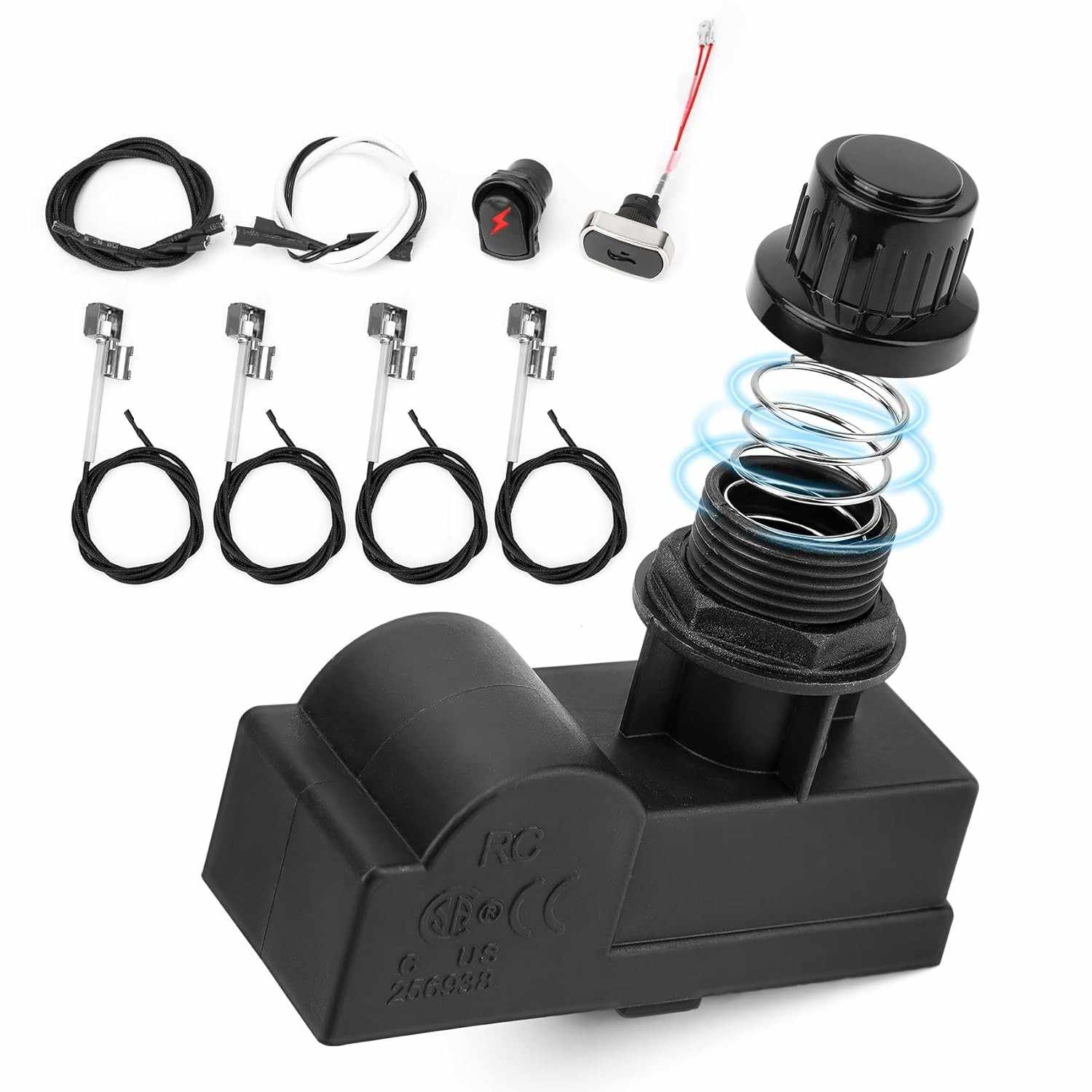 Kit Ignição Universal 2 Saídas para Churrasqueira Charbroil - Reparo Completo e Seguro
