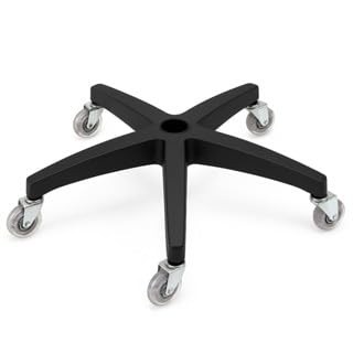 Base para Cadeira Gamer com 5 Rodízios de Gel Transparente - Suporte até 150kg, Giro 360° e Design Reforçado