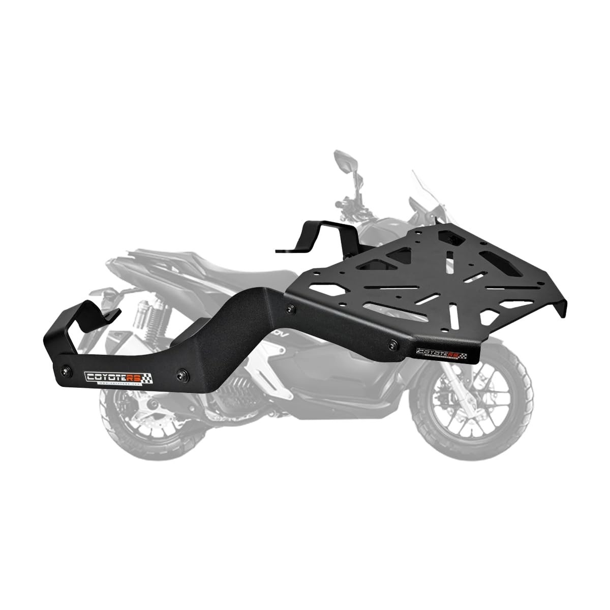 Bagageiro Reforçado Coyote Preto para Honda ADV 150: Segurança e Estilo para suas Aventuras
