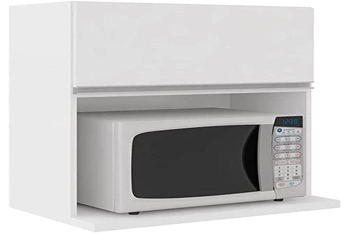 Armário Aéreo Evidence com Nicho para Micro-ondas – Design Moderno e Praticidade na Cozinha