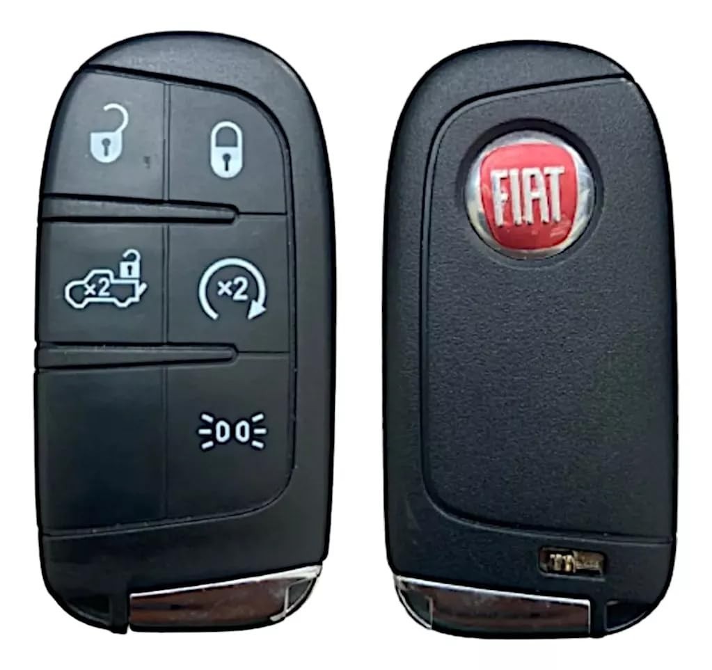 Carcaça de Chave Presença para Fiat Toro, Argo, Fastback, 5 Botões