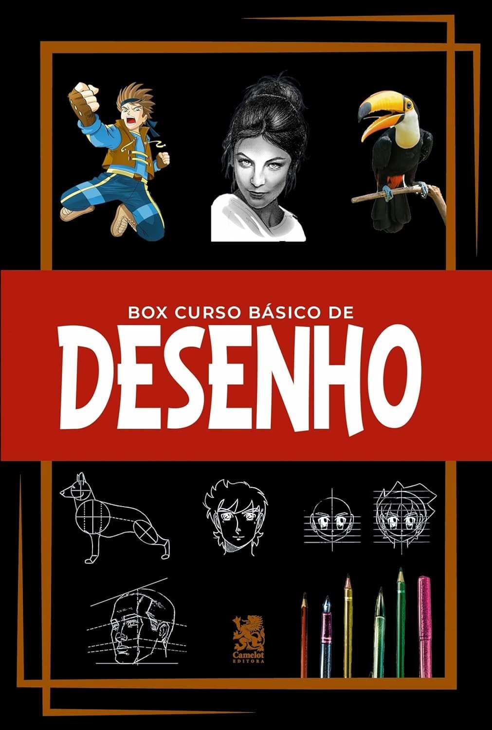 Curso Básico de Desenho: Box com 3 Livros Essenciais para Iniciantes