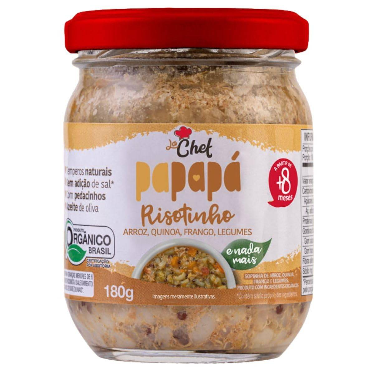 Papinha Risotinho com Legumes La Chef 180g - Refeição Saudável e Saborosa para Bebês