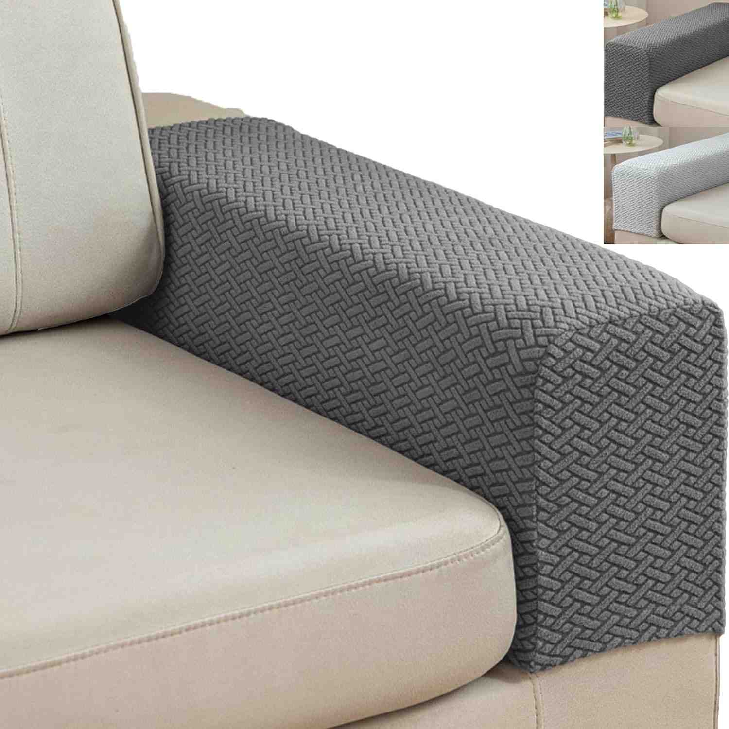 Capas de Braço de Sofá Elásticas: Proteção e Estilo para Seu Móvel (Conjunto com 2)