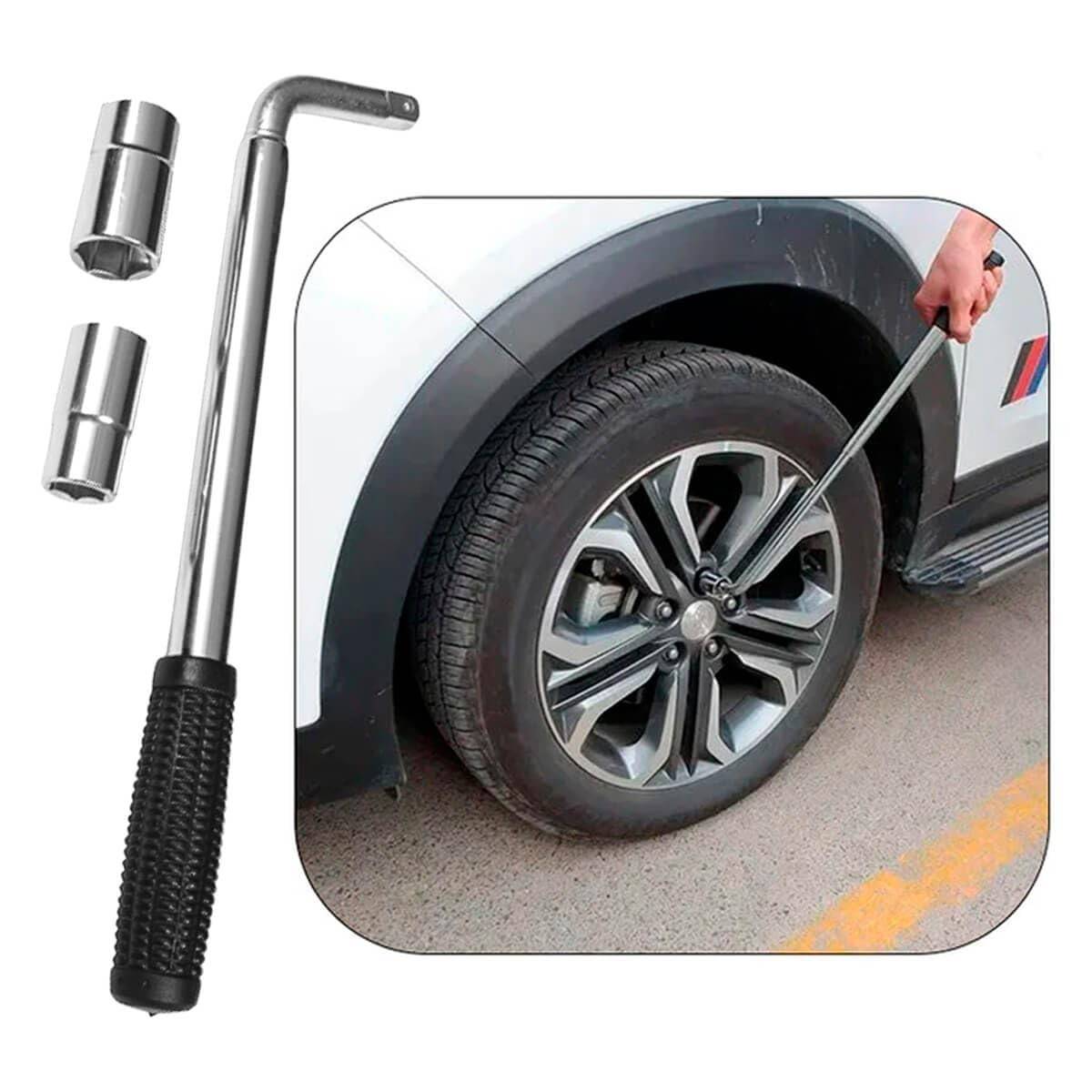 Chave de Roda Telescópica Extensível 17-23mm: Versatilidade e Potência para Seu Carro