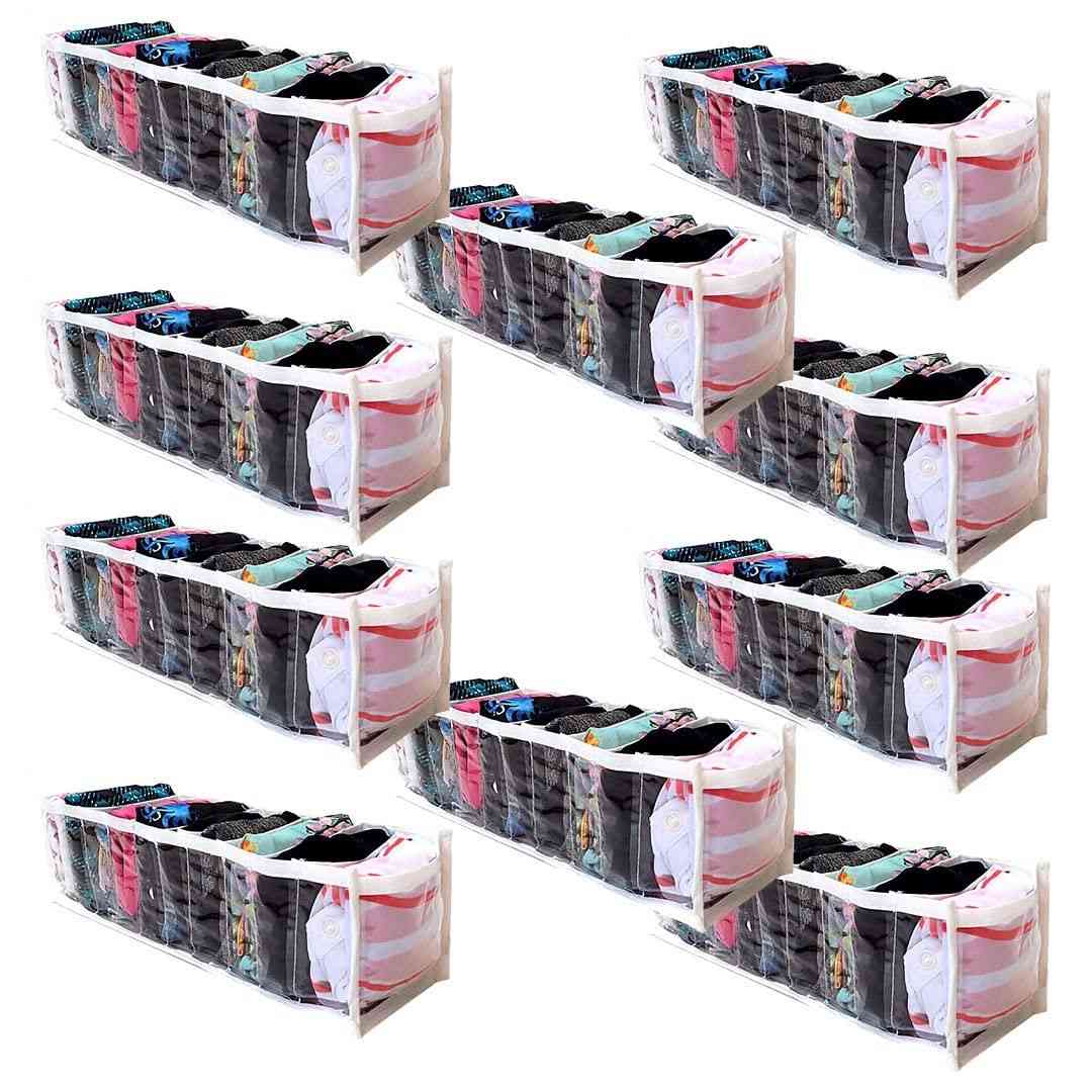 KIT 10 Colmeias Organizadoras para Gaveta P - Ideal para Roupas de Bebê e Peças Pequenas