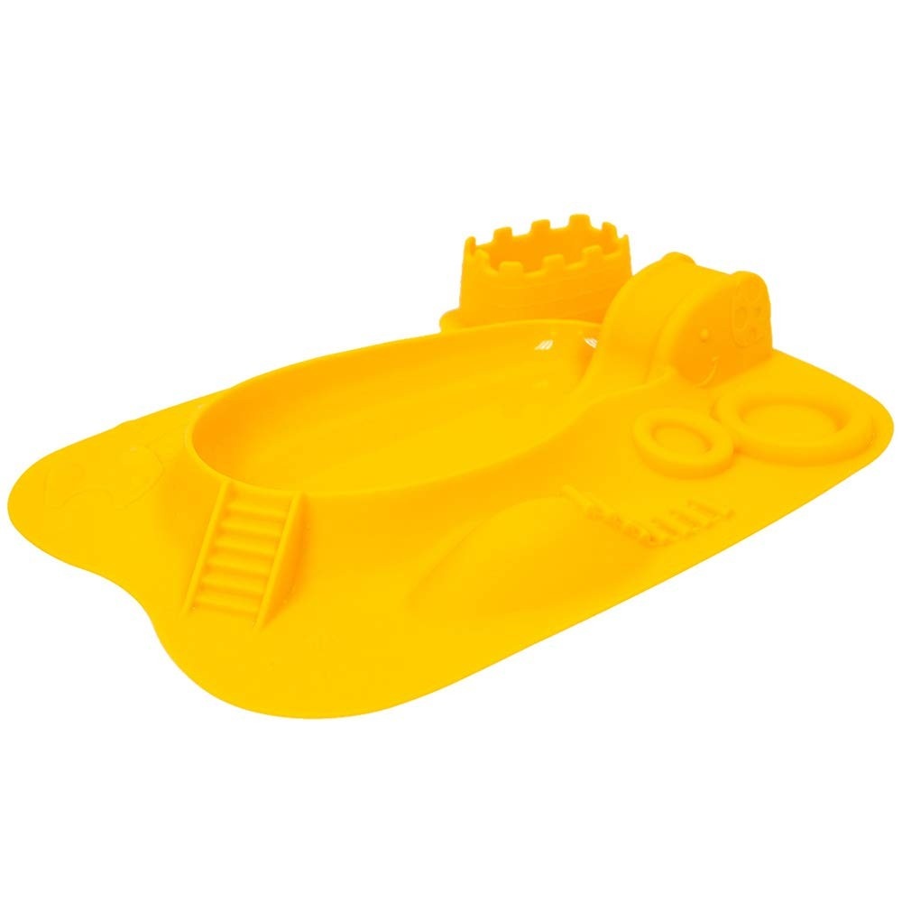 Jogo Americano Divertido Girafa em Silicone - Seguro, Prático e Ideal para Refeições Infantil