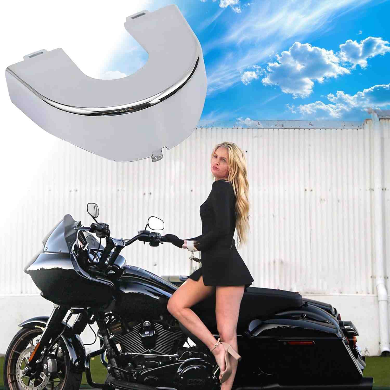 Capa de Ignição Cromada para Harley Road Glide 2015-2024: Estilo e Proteção Premium