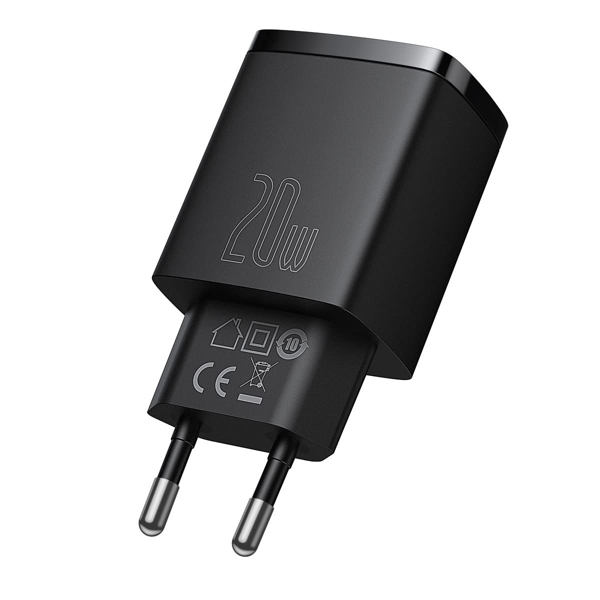 Carregador Baseus 20W Dual USB-C + USB Ultra Rápido para iPhone X, 11, 12 e Mais