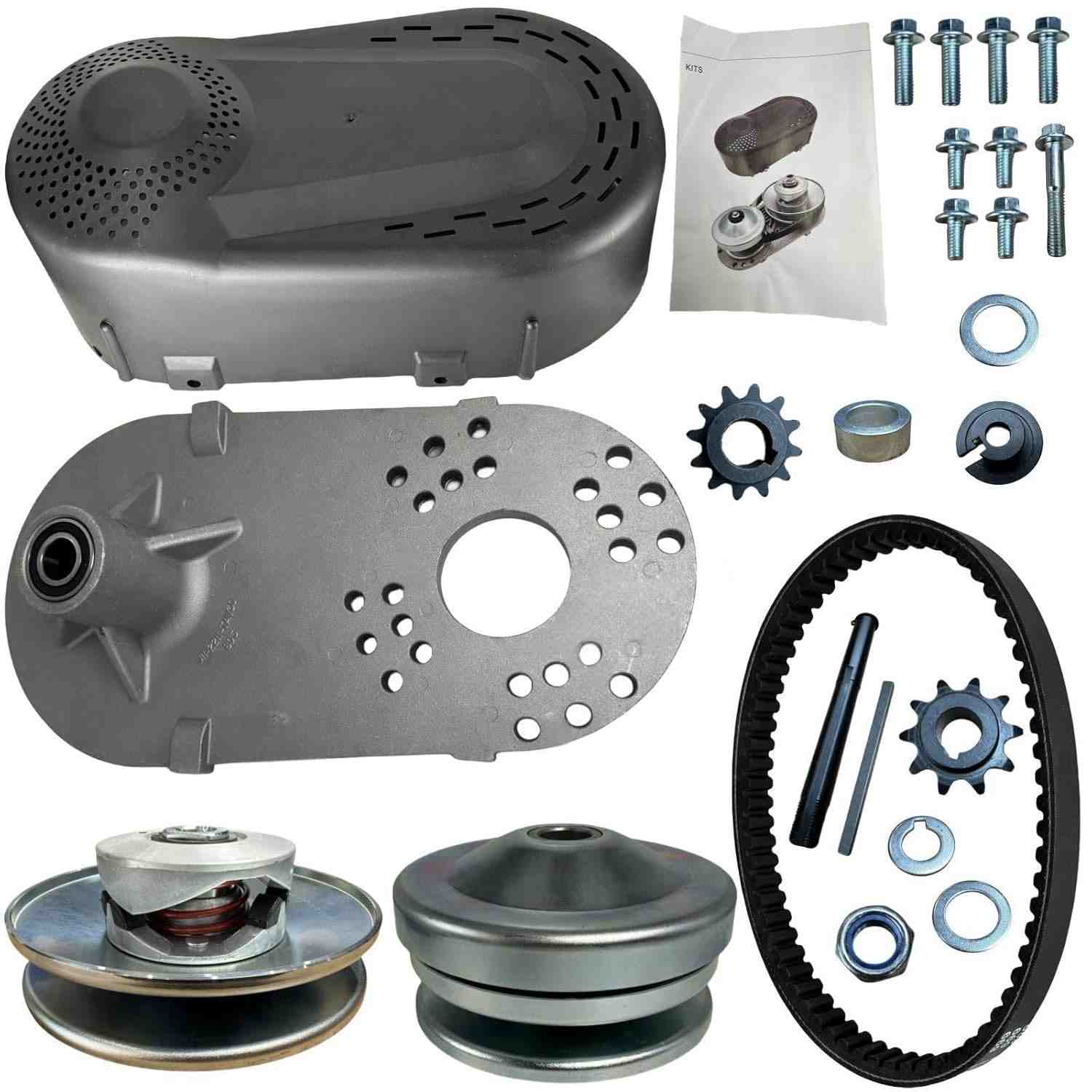 Kit Embreagem CVT 212CC para Go Kart: Conversor de Torque 12T/10T #35 & #40/41/420 - Manco Comet TAV2