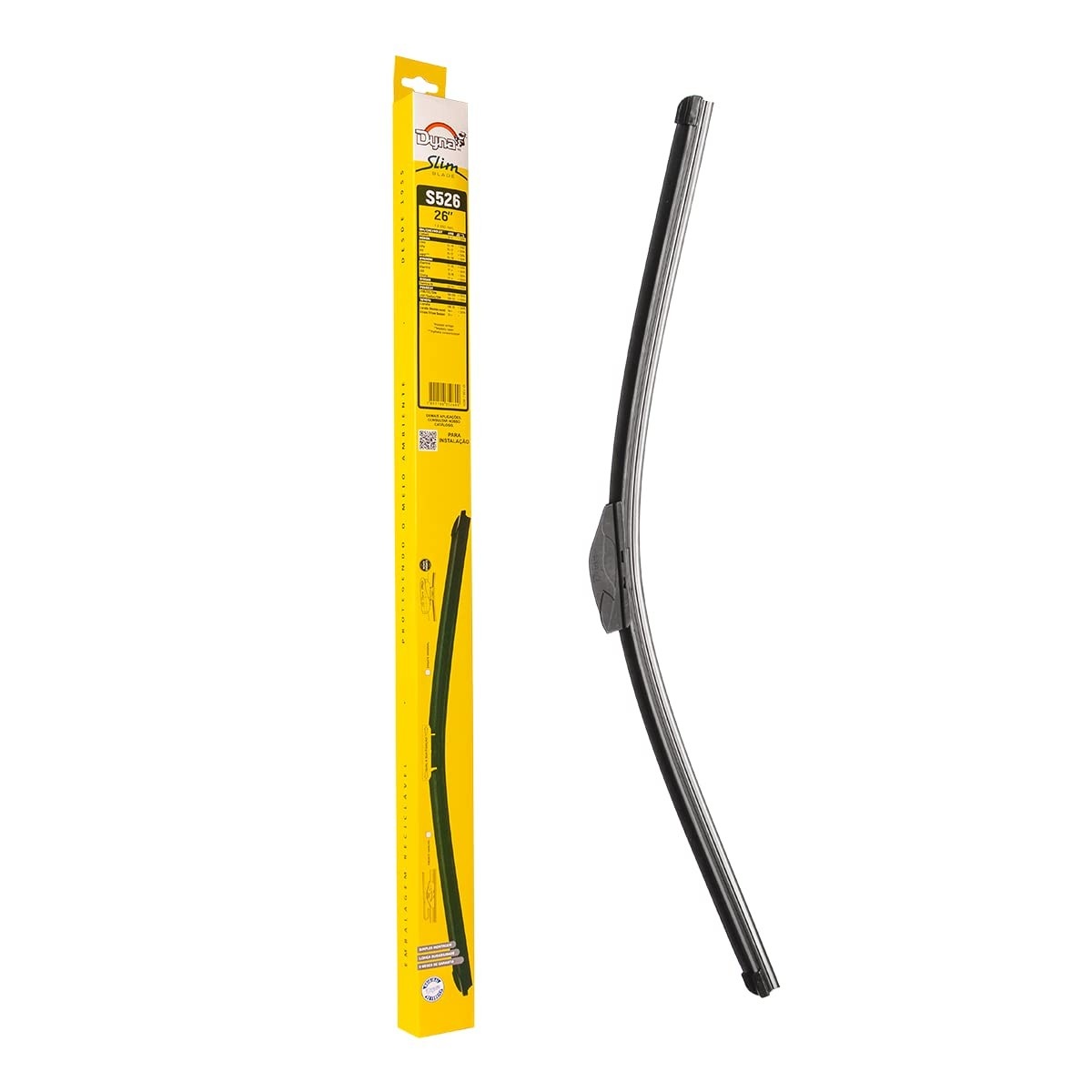 Kit 2 Palhetas Dyna Nova Slim 650mm - Limpeza Impecável para Peugeot, Toyota e Honda