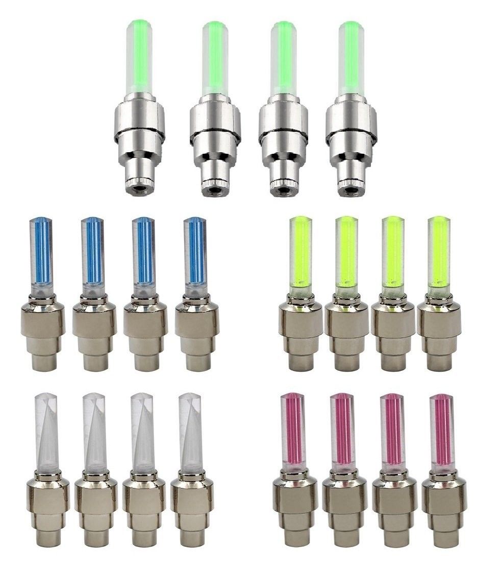 BlueSunshine: 20 Luzes LED para Válvulas de Pneu - Destaque e Segurança para Seu Veículo!