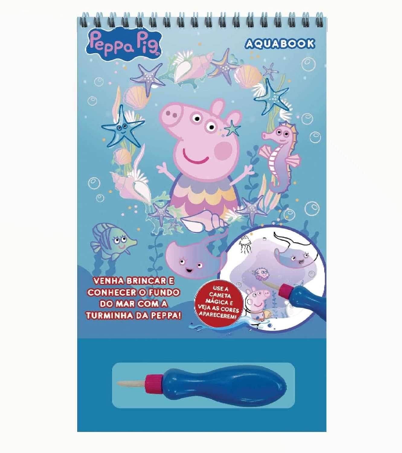 Aqua Book Peppa Pig: Diversão Mágica com Água para Pequenos Artistas!