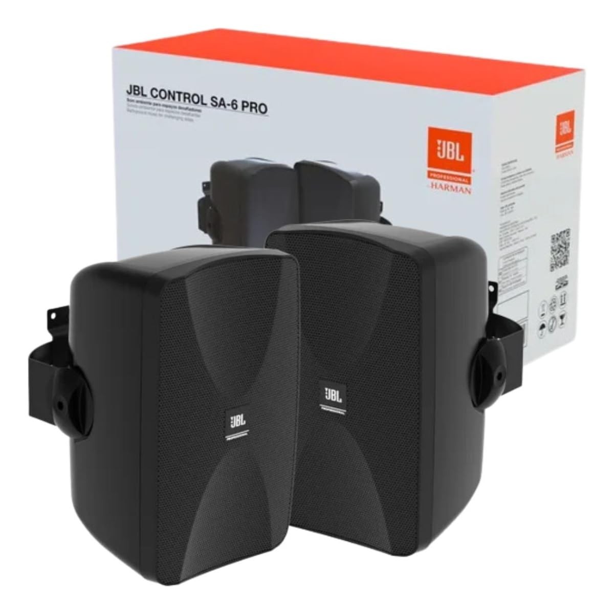 JBL Control SA-6 Pro: Caixa Passiva 6" Preta para Som Profissional e Residencial