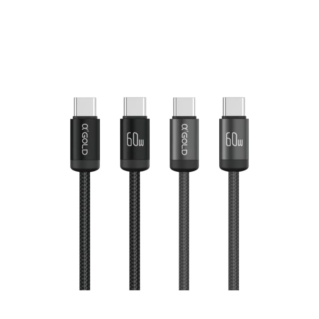 Cabo USB-C 1 Metro 60W: Carregamento Rápido e Seguro para Todos Seus Dispositivos
