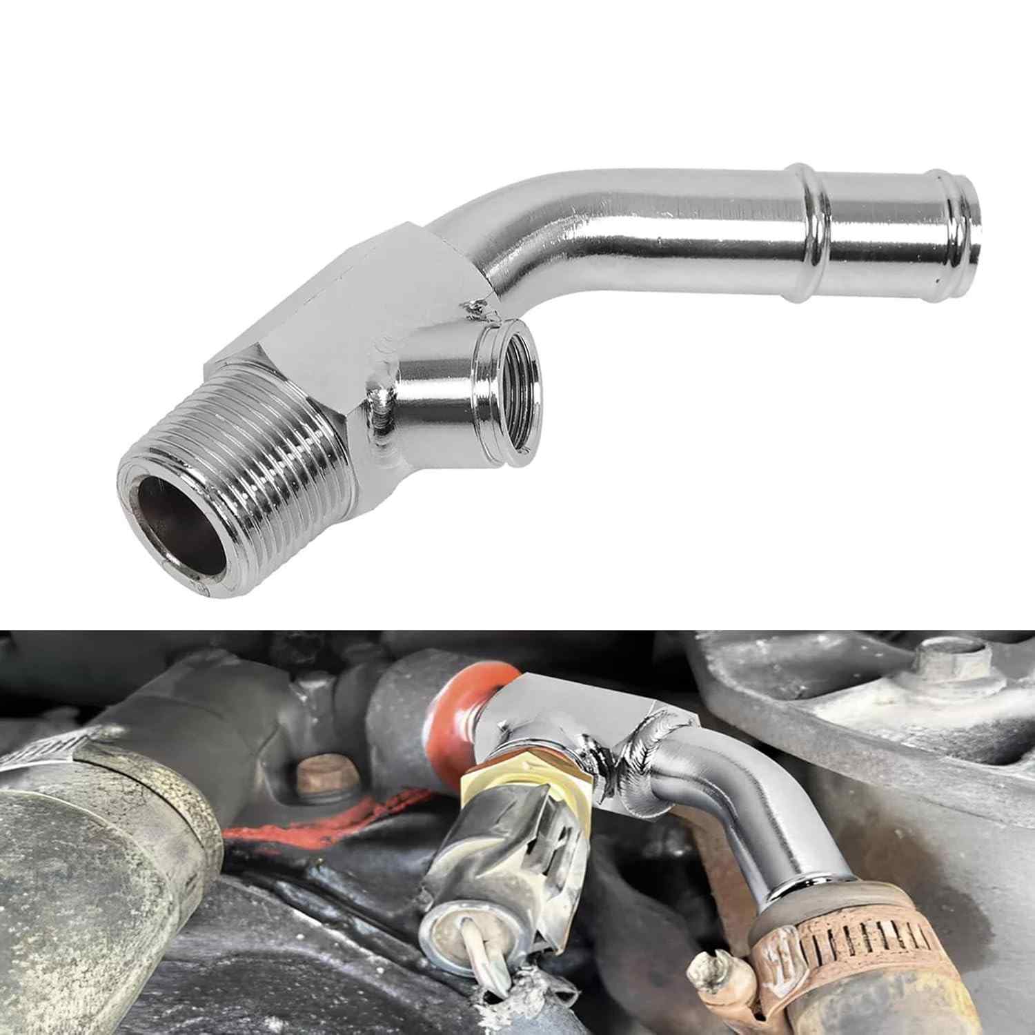 Tubo Conector Radiador E5TZ-18599-C com Sensor de Temperatura para Ford Bronco e F-Series