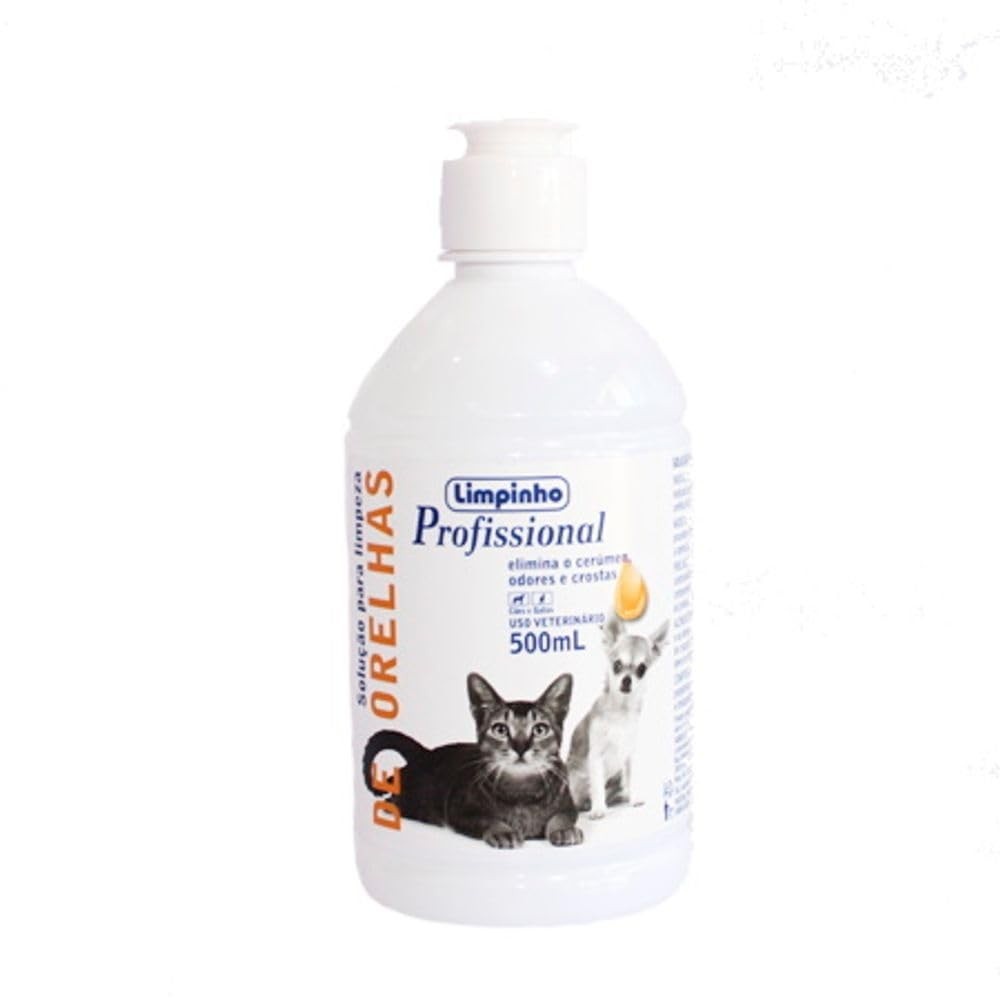 Solução Limpeza Orelhas Limpinho 500ml: Higiene Profunda e Conforto para Seu Pet