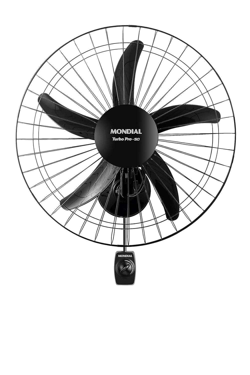 Ventilador de Parede Mondial Turbo 50cm Pro 5 Pás - 150W Potente | Areje seu Ambiente com Estilo