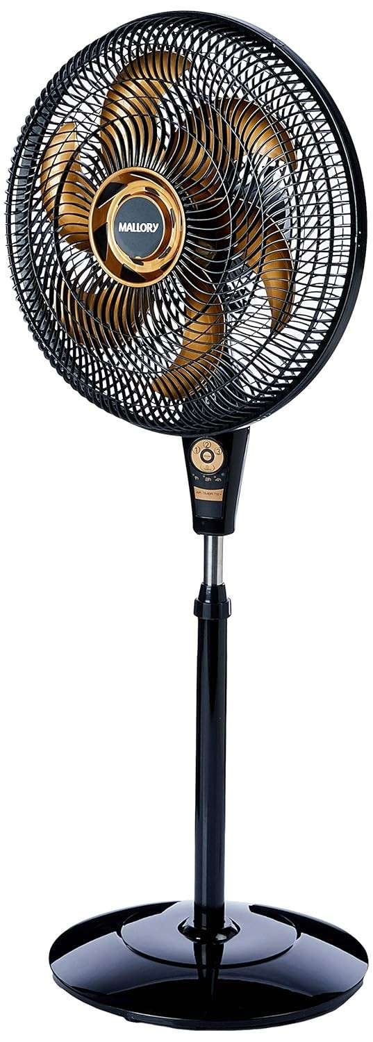 Ventilador de Coluna Mallory Air Timer TS+ com Controle Remoto - 6 Pás, Silencioso e Programável