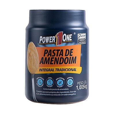 Pasta de Amendoim Power1One: 1kg de Sabor e Saúde!
