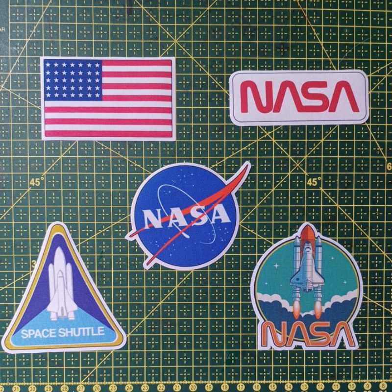 Patch Nasa Termocolante: Kit 5 Apliques Espaciais!