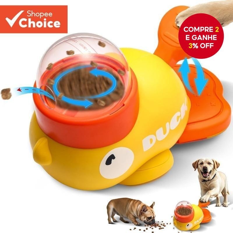 Pato Divertido: Alimentador Interativo PetJoy
