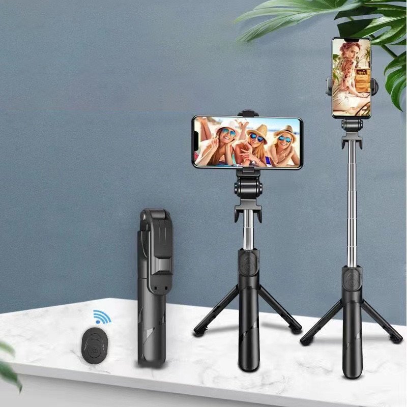 Pau de Selfie 3 em 1: Tripé, Bastão e Controle Bluetooth!