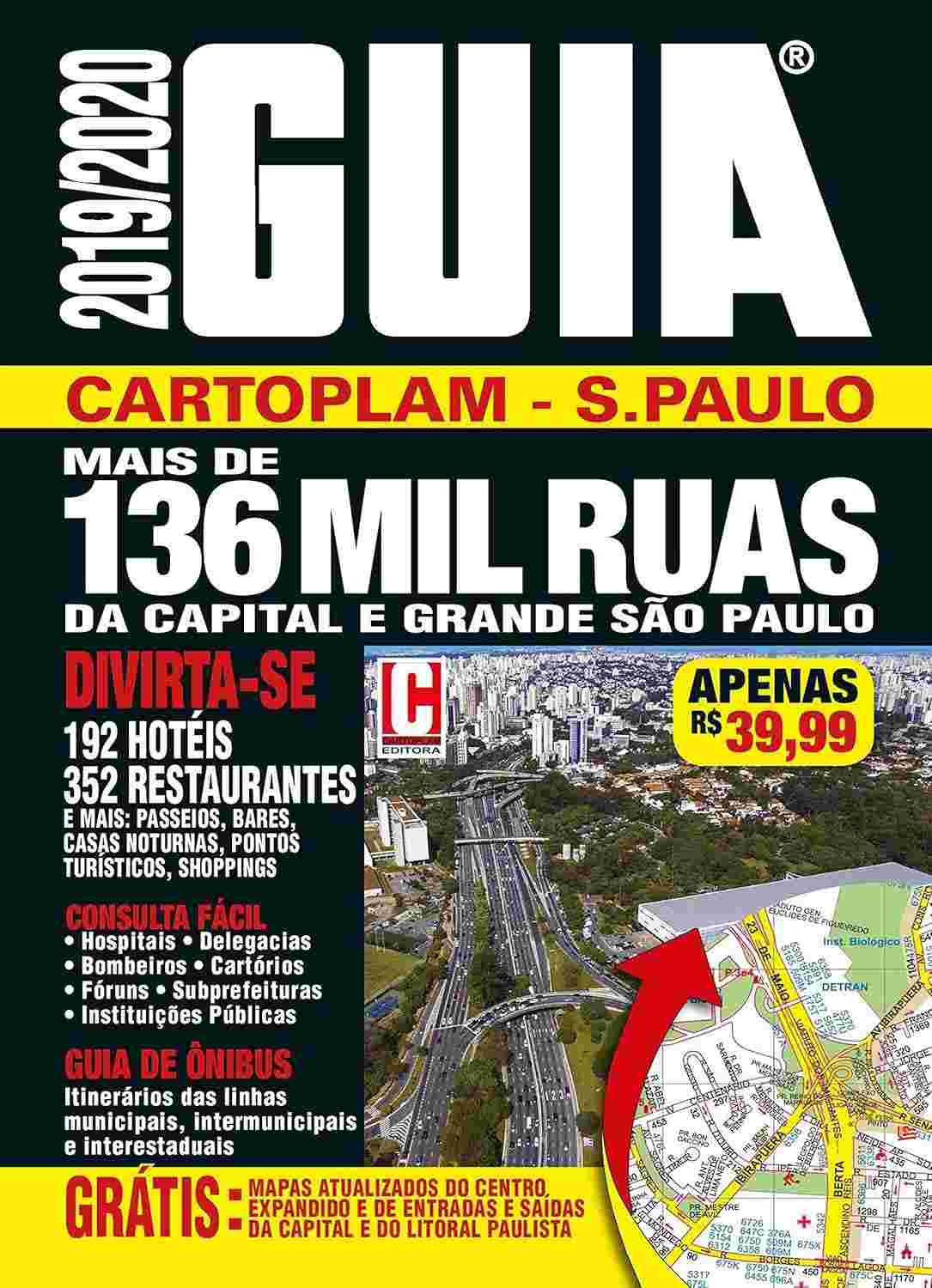 Guia Cartoplam São Paulo 2019/2020: O Mapa Essencial da Sua Cidade