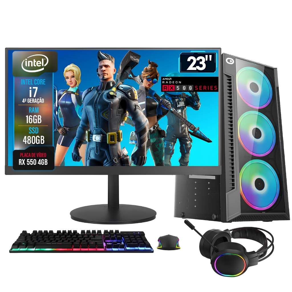 PC Gamer 2Eletro Shot i7: Domine Seus Jogos!