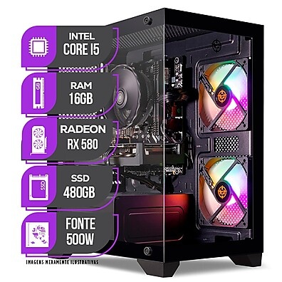 PC Gamer Mancer com RX 580 8GB: Desempenho para Jogos e Trabalho