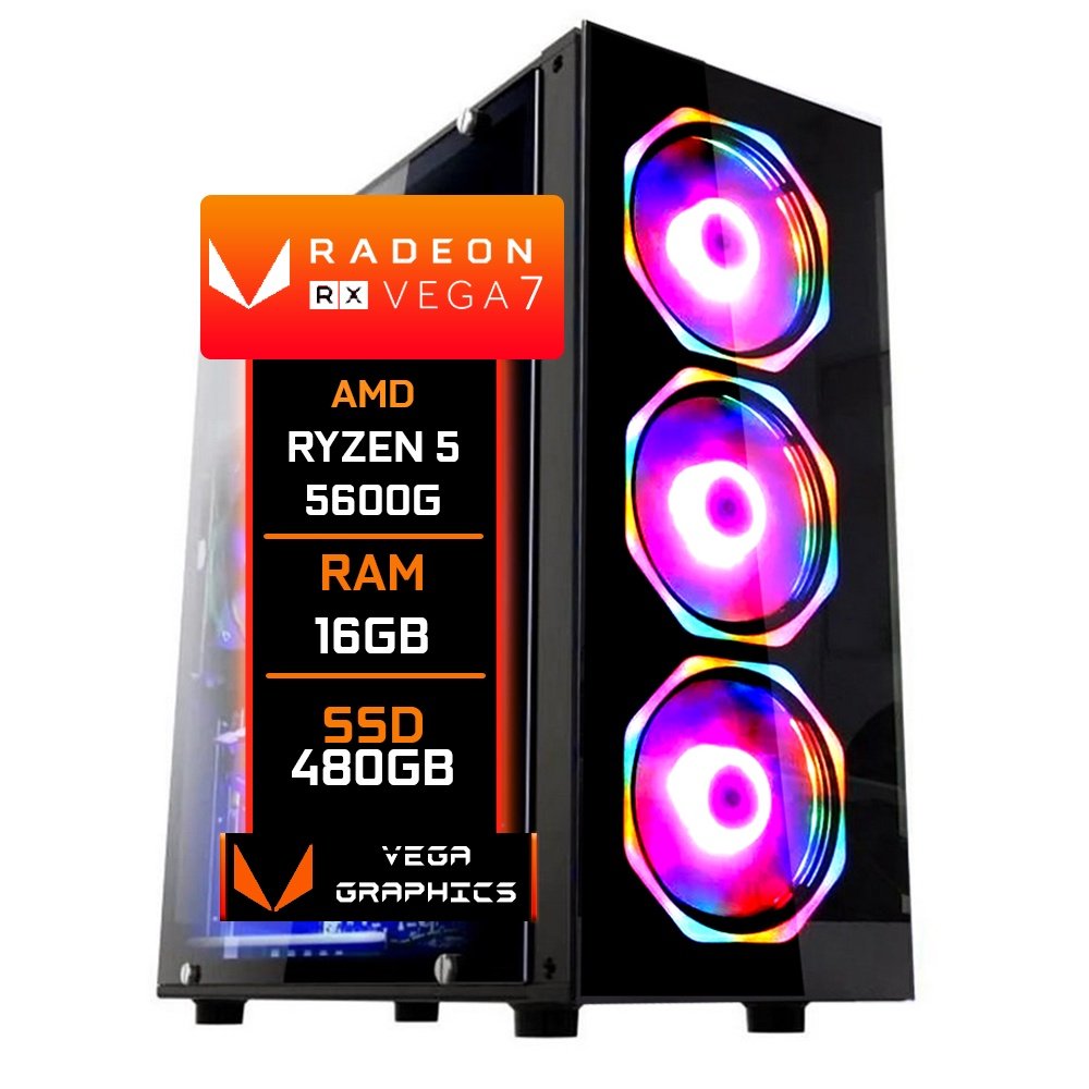 PC Gamer Ryzen 5 5600G: Jogue Fácil!