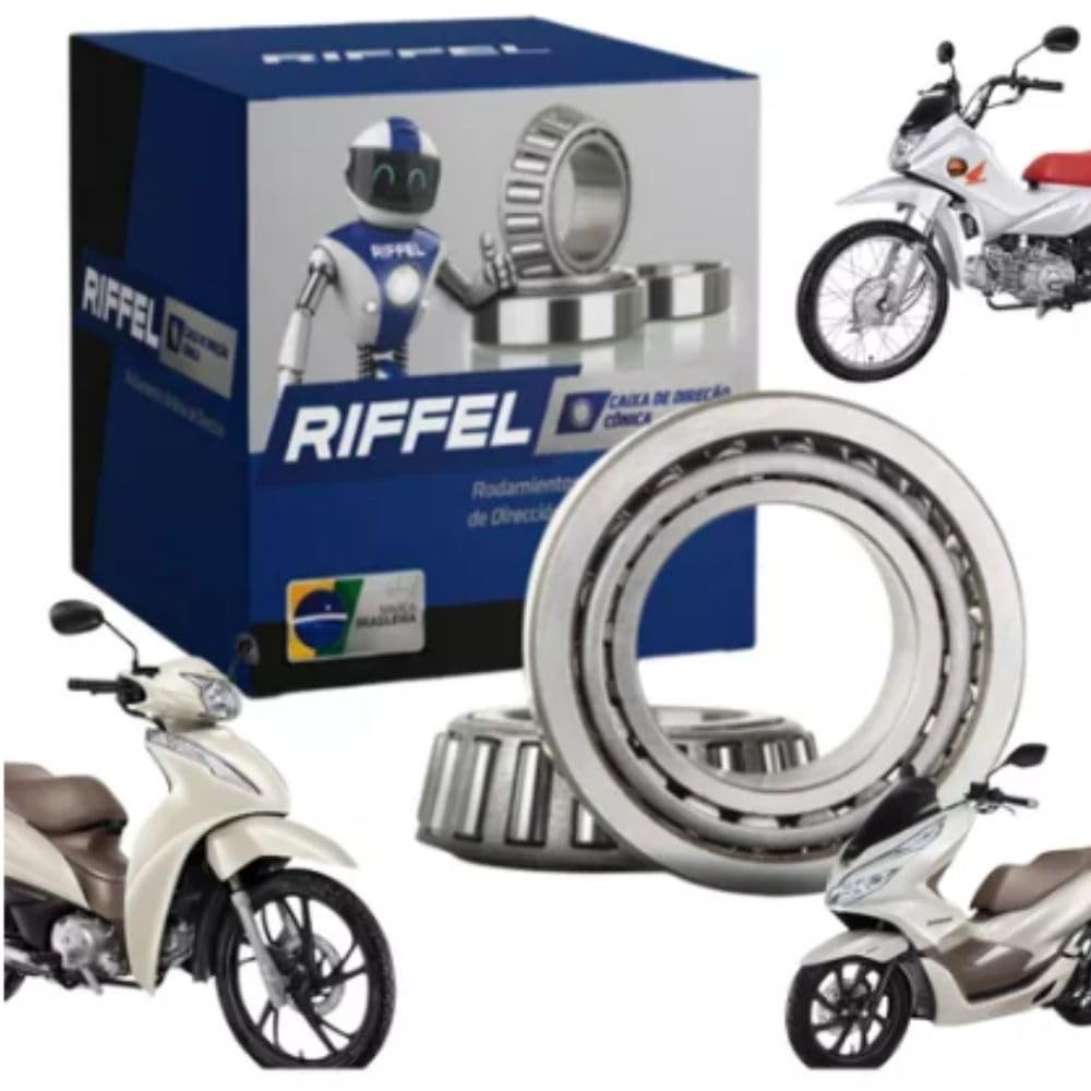 Caixa de Direção Cônica Riffel para Honda Biz, Dream, Pop, Sky, Xy, Q2, Phoenix e PCX (1993-2024)