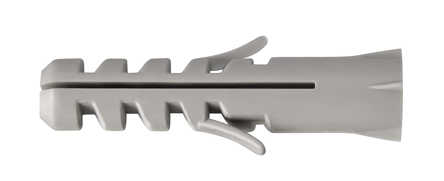 Worker Bucha Nylon 08: Fixação Segura e Versátil para Paredes Maciças (100 Peças)