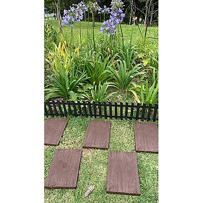 Trilha de Plástico Antiderrapante para Jardim – Kit 3 Peças