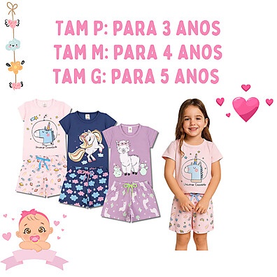Pijama Infantil Menina Verão: Conforto e Estilo em 4 Peças
