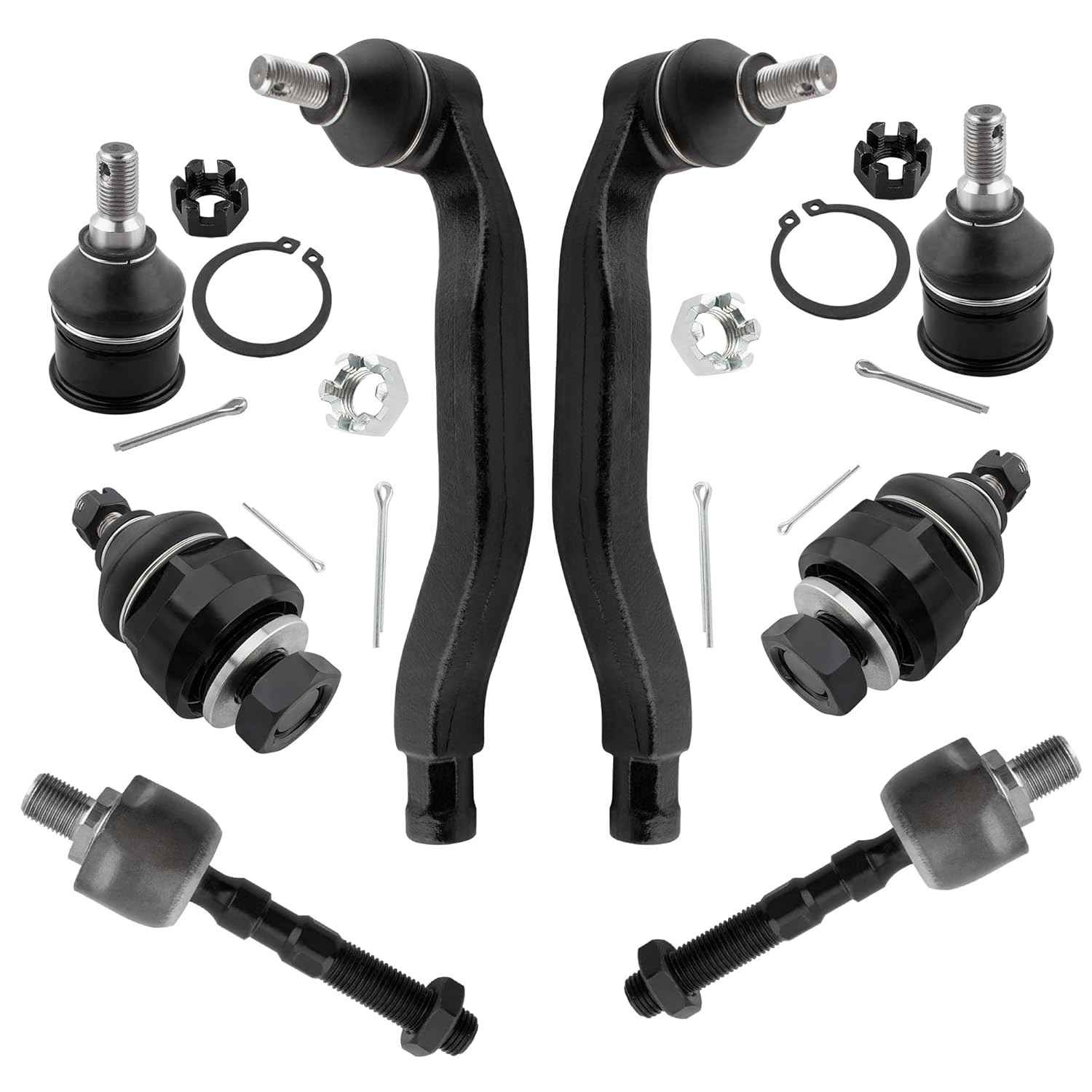 Kit 8 Peças Suspensão Honda Prelude 92-96: Terminais e Juntas Esféricas Dianteiras