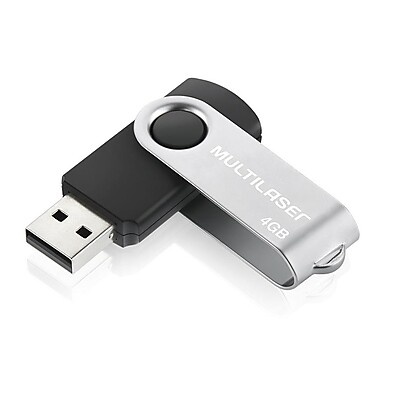 Pen Drive 4GB Multilaser: Leve Seus Arquivos com Segurança!