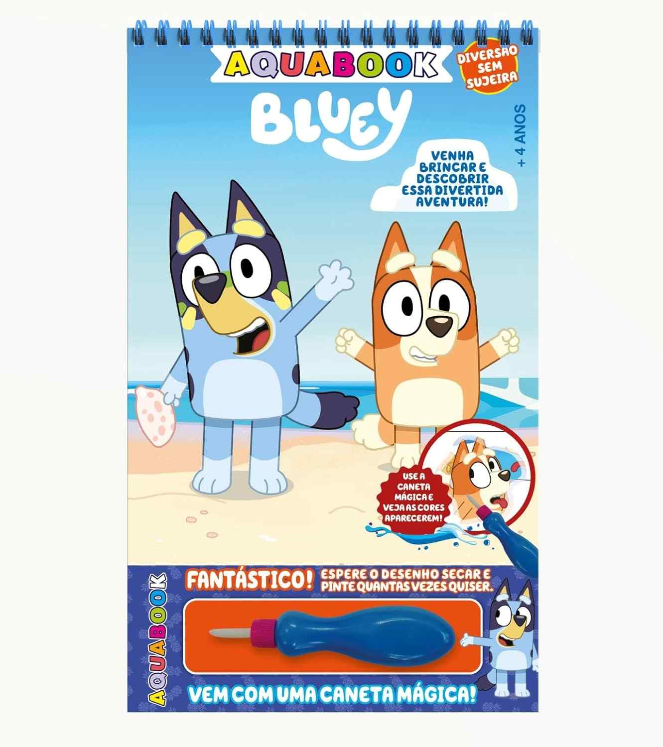Livro de Colorir Bluey: Diversão Criativa para Pequenos Fãs!