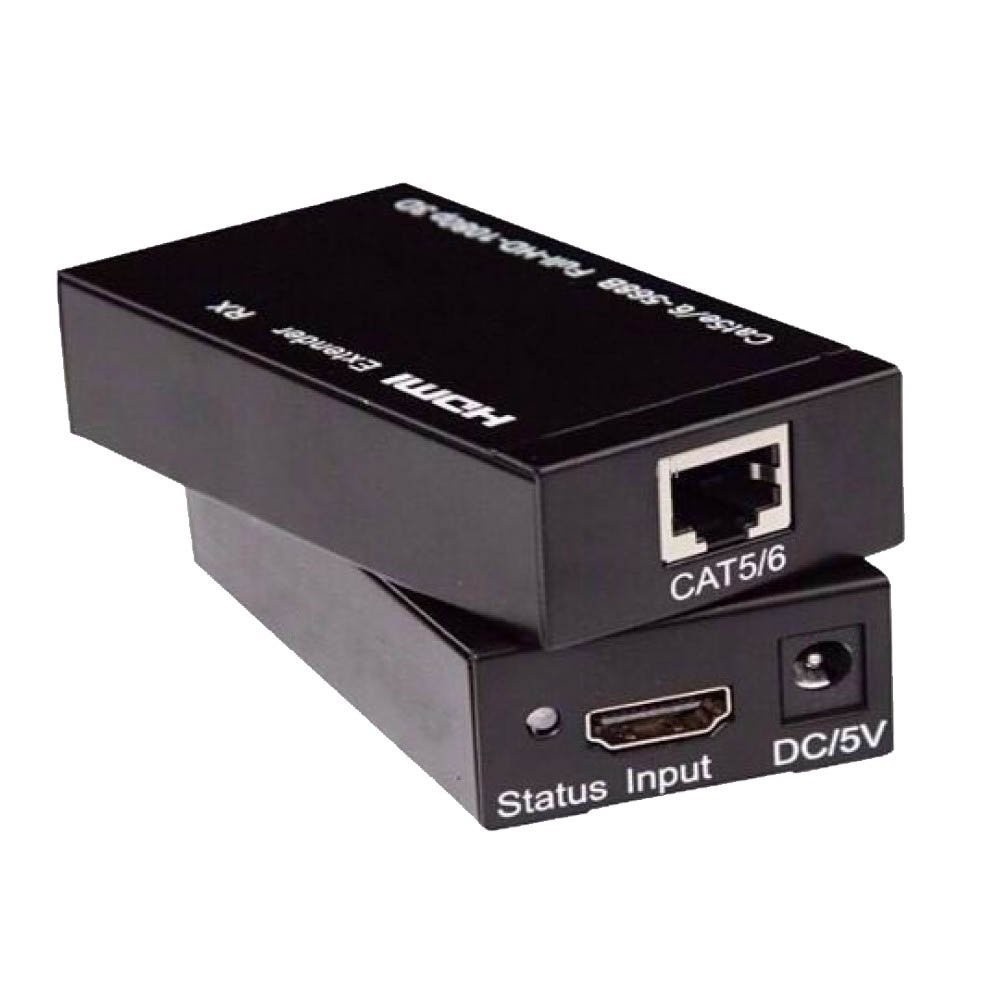 Extensor HDMI UKIMIX: Sinal Perfeito até 60m via Cabo de Rede RJ45