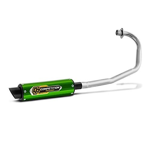 Escapamento Pro Tork Competition Curva Cromada Titan 125 95/99 Verde - Estilo e Performance!
